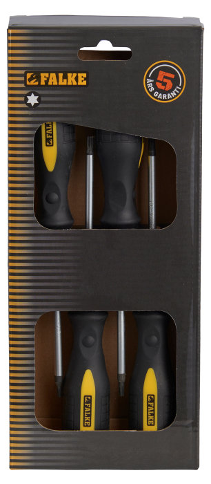 Falke skrutrekkersett torx 4 deler